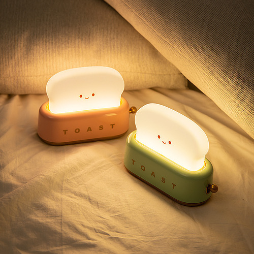 Tostadora Led Luz Cálida Usb Recargable Luz De Noche