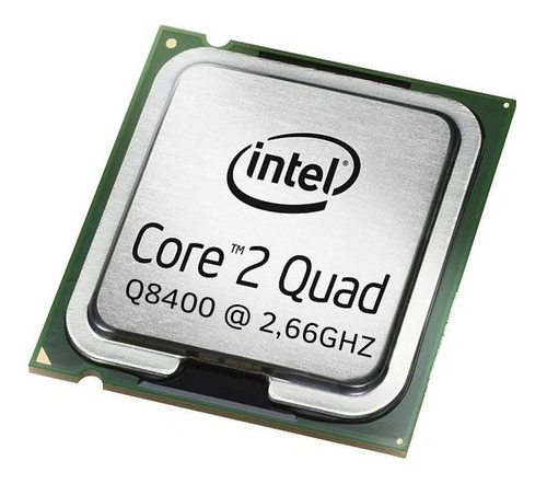 Procesador gamer Intel Core 2 Quad Q8400 BX80580Q8400  de 4 núcleos y  2.66GHz de frecuencia