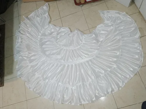Pollera Folklore Volados Adulto 290 X 90 Cms