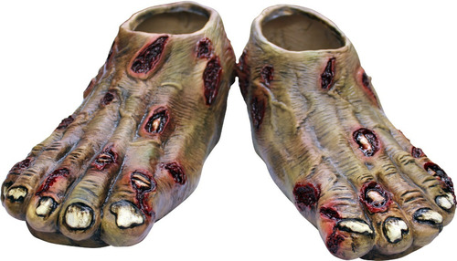 Pies De Látex Zombie Rotted Disfraz Halloween Terror 25336