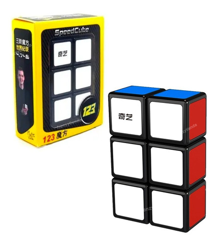 Imagen 1 de 3 de Cubo Rubik Qiyi 1x2x3 Warrior S Stickerless Cubo Magico