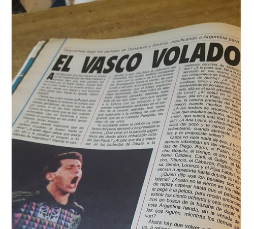 Revista El Grafico Nº 64 Año 1990 Goycochea El Vasco Volador