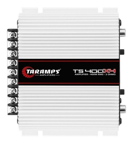 Imagem 3 de 5 de Modulo Taramps Ts400 Digital 4 Canais 400w Rms Rca + Cabo