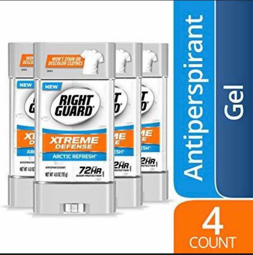 Right Guard Xtreme Defensa Deo/antitrans 4 Pack Fragancia ARCTIC REFRESH