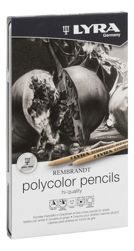 Lapiz Color Lyra Rembrandt Polycolor Gris