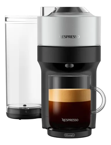 Nespresso Vertuo Pop Deluxe Máquina De Café Plateada