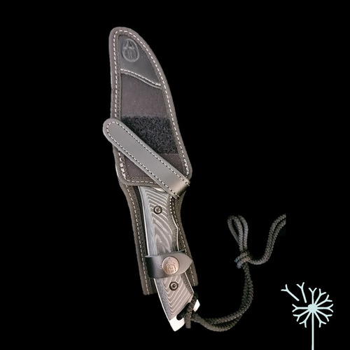Imagen 3 de 6 de Cuchillo Typhoon 150mm C/funda Full Tang Muela