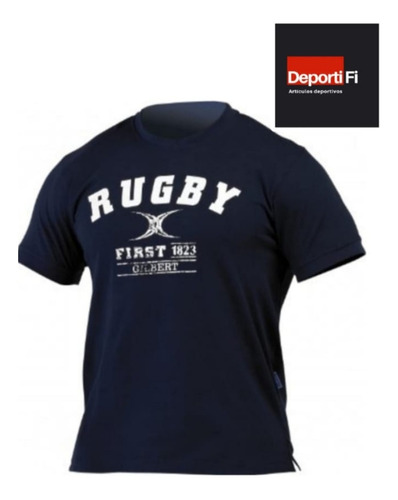 Remera 100%algodon Gilbert First Navy Talle M Y L #deportifi