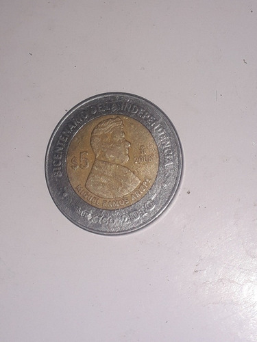 Moneda 5 Pesos Miguel Ramos Arizpe