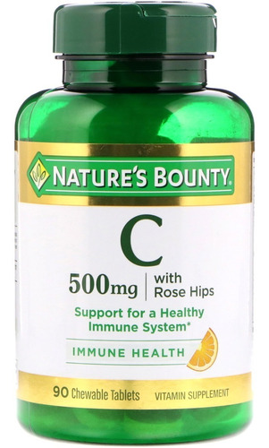 Vitamina C 500mg Masticable Natures Bounty - Envíos!