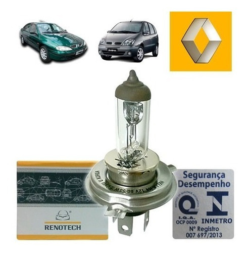 Lampada H4 12v Farol Megane Scenic 7703097171