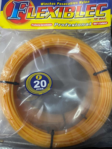 Cinta Pasacable 20 Mt Espesor 4mm Nylon 100kgf 18$