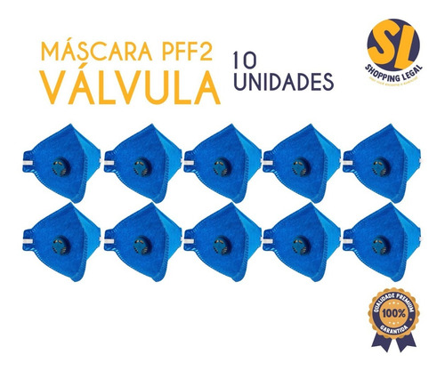 Imagem 2 de 7 de Máscara Proteção Epi Tipo N95 Pff2 Válvula Deltaplus Kit 10