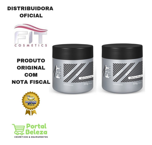 Duas Máscaras Matizadora Blond Black 500gr - Fit Cosmetics