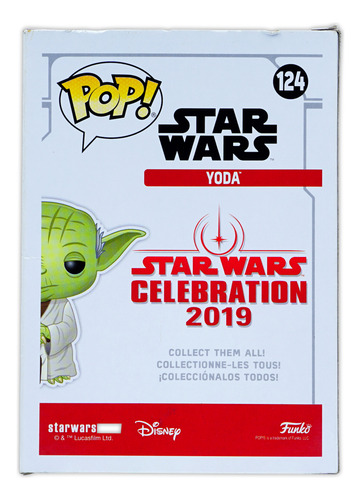 Funko Pop Star Wars Yoda #124 Galactic Convention Exclusive
