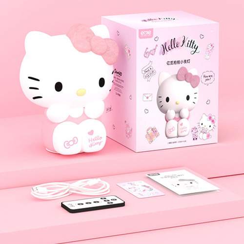 ¡ Sanrio Hellokitty Pequeña Luz De Noche Lámpara De Cabecera