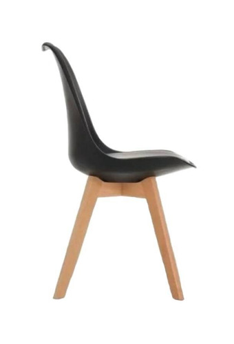 Imagen 4 de 4 de Silla de comedor Garden Life Tulip, estructura color negro, 4 unidades