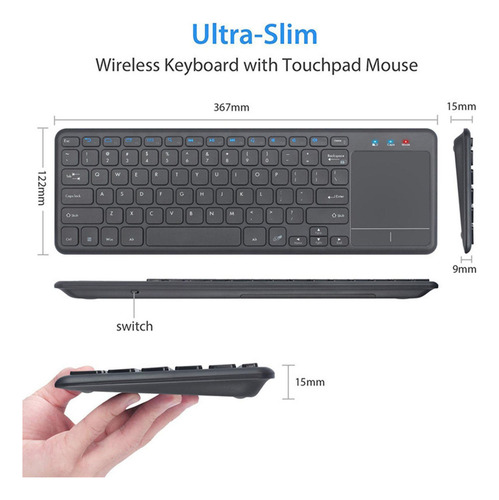 Teclado Kaypad De 78 Teclas Con Panel Táctil, Duradero,