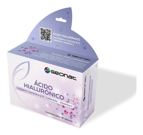 Geonat Acido Hialurónico Suplemento Hidrata La Piel X30 Caps Sabor Sin sabor