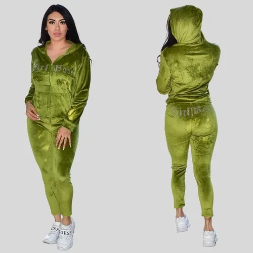 Conjunto de pants de terciopelo hotsell
