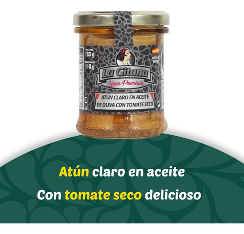 La Gitana AtĂșn Claro Aceite De Oliva Con Tomate Seco 6 Pzas