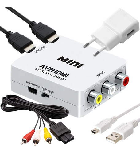 Kit Para Jogar Super Nintendo Em Uma Tv Hdmi - Kit Completo