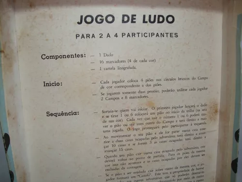 Antigo Jogo De Ludo Da Estrela Anos 60 Completo Tabuleiro