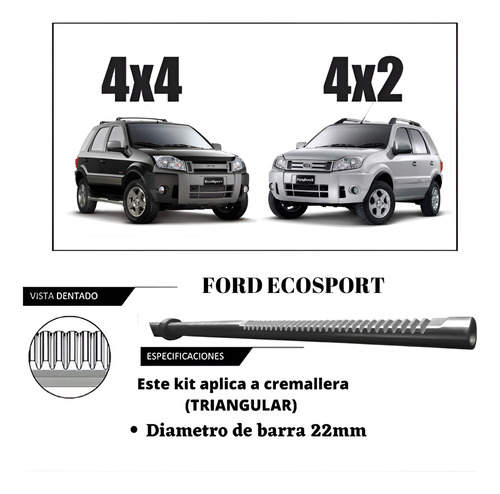 Kit Cajetín Dirección Fiesta Power 1.6 Ecosport 2.0l 4x4 4x2