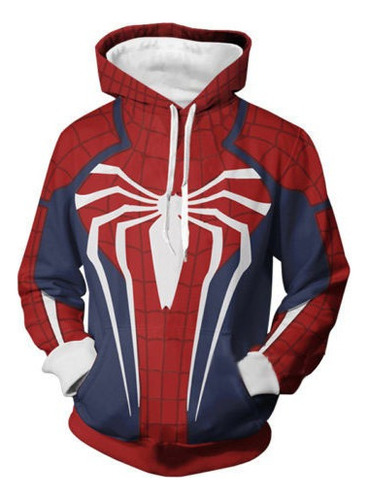 H Sudaderas Spider-man Ps4 Chamarra Juego De Traje Avanzado