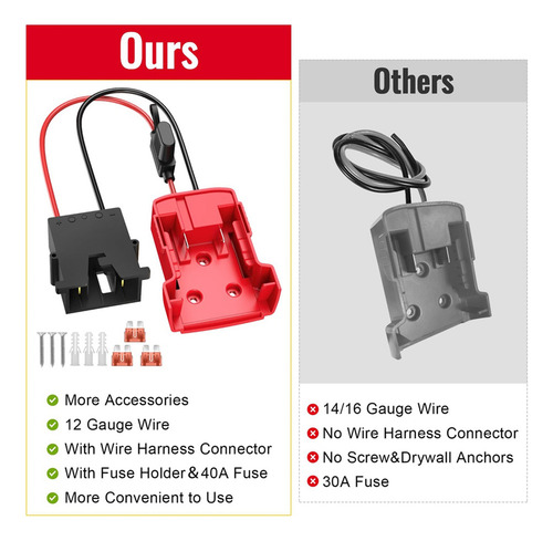 Adaptador Power Wheels Para Batería Con Conector De Arnés De