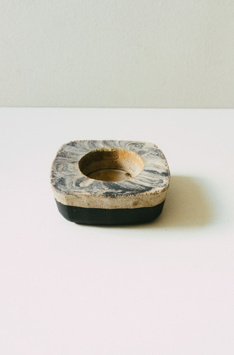 Imagem 7 de 10 de Vaso Cachepot Artesanal Feito De Cimento | Mármore Preto P3