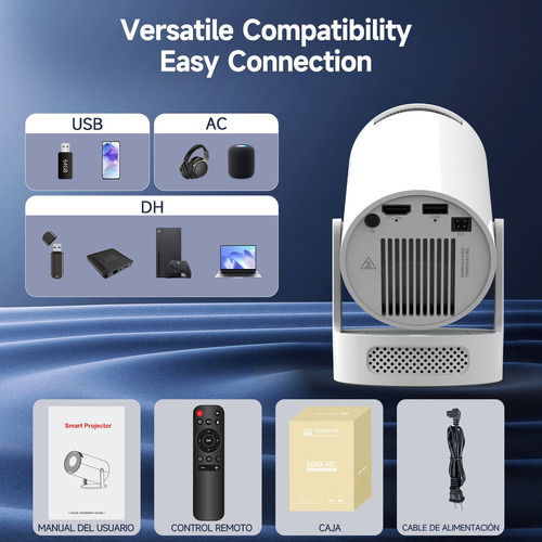 Mini Projector Magcubic Hy300 Pro+ Bt Wifi Portable Smart Tv