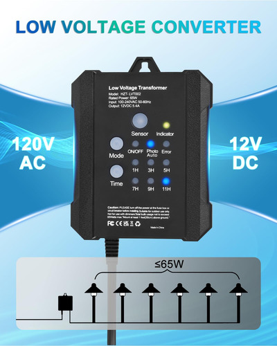 Transformador De Bajo Voltaje Para Exteriores Smy Lightin...