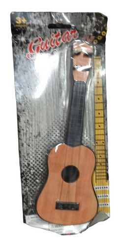Imagen 2 de 3 de Mini Guitarra 4 Cuerdas De Juguete 28x10 Cm