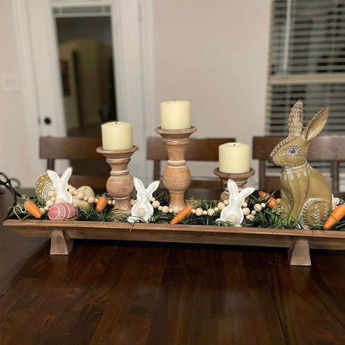 Corona De Conejito De Pascua Con Forma De Zanahoria Y Cuenta