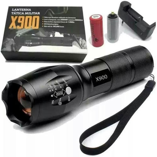 Linterna LED recargable X900 - Táctica militar