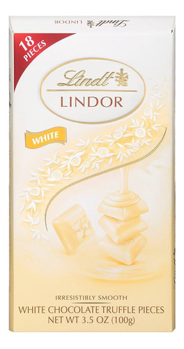 Lindt Lindor Barra Chocolate Blanco 100grs