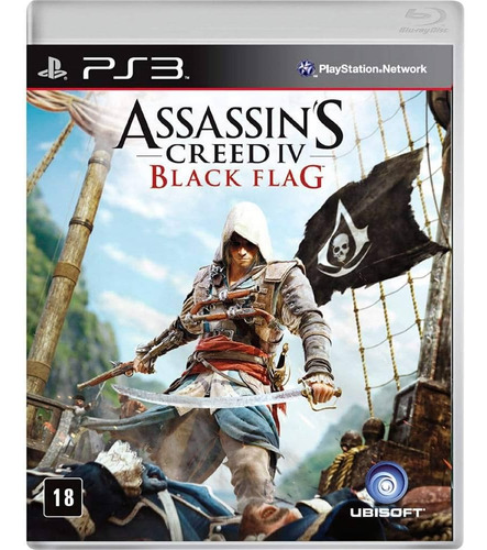 Jogo Assassins Creed Iv Black Flag Ps3 Midia Fisica - Usado