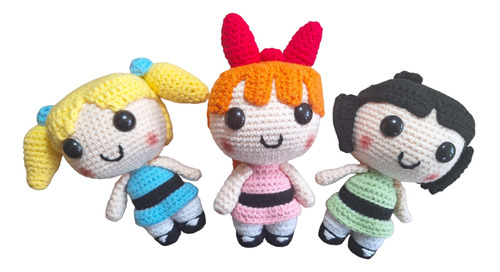 Muñecas Chicas Superpoderosas Amigurumi Tejidas