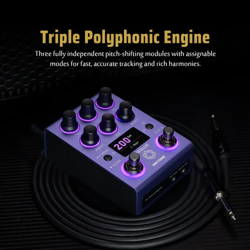 Hotone Freqlux Tripitch Pedal Para Guitarra, Tono Lil Np-200