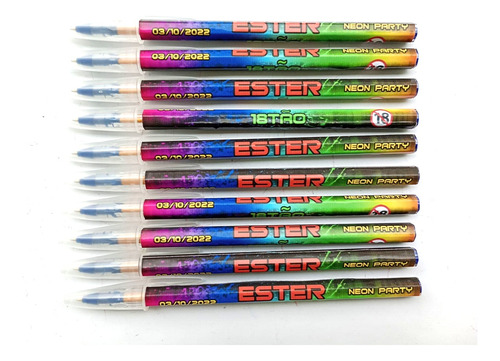 Imagen 4 de 7 de X10 Lapiceras Personalizadas Con Stikers. Ideal Sorpresitas