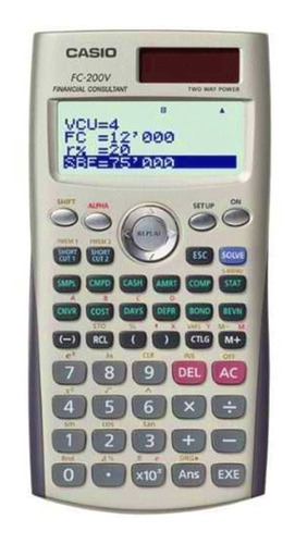 Calculadora Casio Fc-200v Financiera / Lhua Store