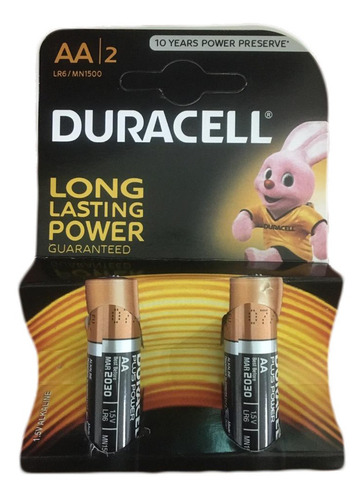 Pila Duracell Aa Blister / 2 Und 1,5v