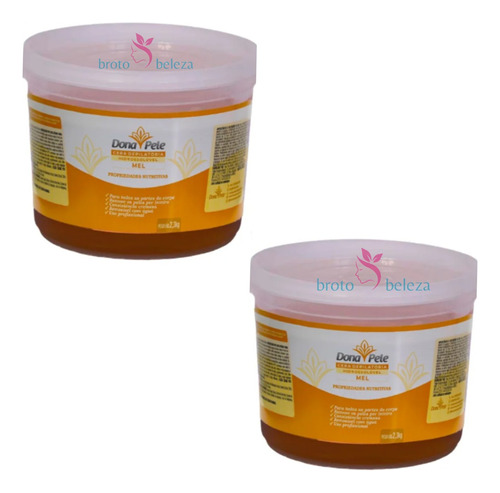 Cera Morna Natural Depilatória Donapele Mel 2x2,3kg