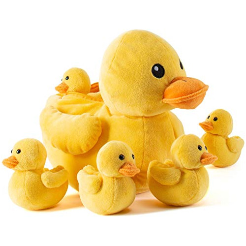 Prextex Juguetes De Pato De Peluche Con 5 Patos Animales Rel