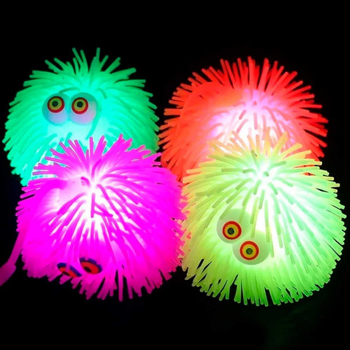 Imagen 2 de 5 de Yo Yo Squishy Monstruo Apretable Estirable Antiestrés Luz
