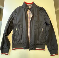 Comprar Campera Zara Negra Con Mangas Rojas\u002Fblancas Reversible Escoc