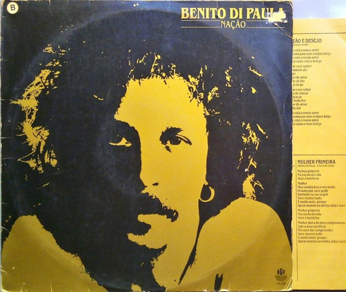 Benito Di Paula Lp Nação + Encarte 11501