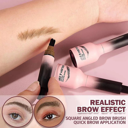 - Brocha Angular Y Baño For Cejas, Brocha Líquida