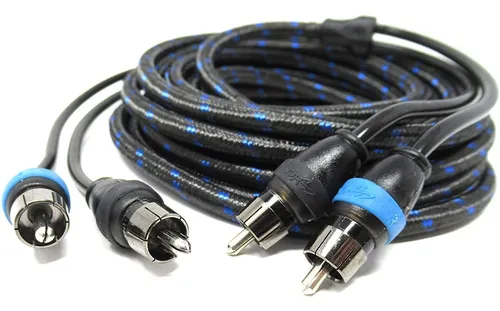 Cables Rca De 2 Canales De 1,5 Pies Triple Blindaje Rec...